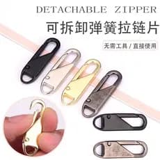 Extrator de zíper de Metal removível reparação substituição saco Universal zíper extrator pingente fivela acessórios rou