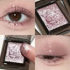 Lindo para soprar!Diamante quebrado esfumaçado maquiagem monocromática sombra glitter glitter glitter rosa roxo estudant