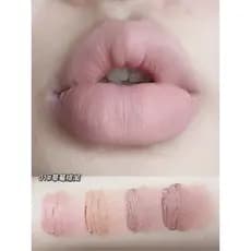 Oficial autêntico Pseudo-Face baixa saturação Natural bolo de leite creme labial cor Nude veludo névoa macia esmalte lab