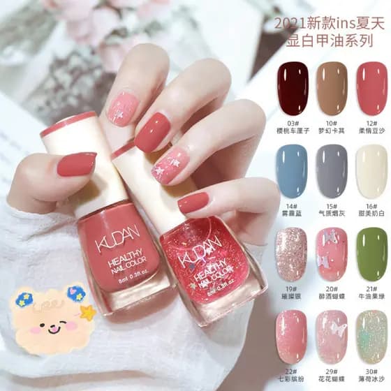 Nenhum esmalte transparente destacável esmalte de óleo brilhante