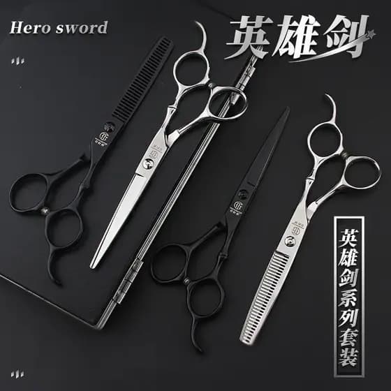 Tesoura de barbeiro para corte de cabelo doméstico, tesoura de cabeleireiro, corte de cabelo profissional, franja, ferra