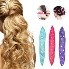 Novo produto rolo de cabelo de bolinhas preguiçoso pêra flor cabeça franja rolo sem costura onda grande modelador de cab