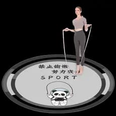 Corda de pular sem fio, tapete absorvente de choque, tapete de Yoga para casa, Fitness, isolamento acústico, choque, ant