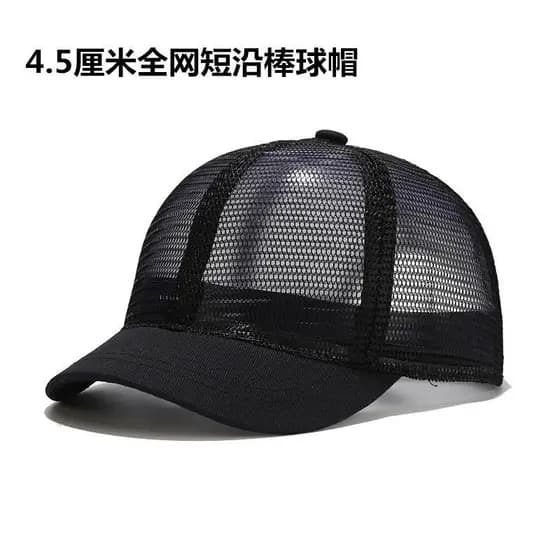 Chapéu masculino na moda boné de beisebol boné de aba curta chapéu masculino feminino malha completa de aba curta respir