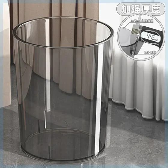 Balde de armazenamento cilíndrico Tubo de papel Plástico Acrílico Caligrafia Pintura Tubo de armazenamento Transparente