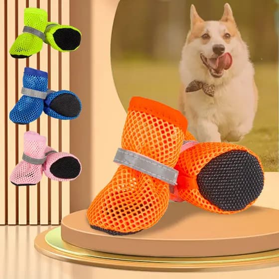 Sapatos de malha confortáveis para animais de estimação Teddy Pomeranian pequeno cão de tamanho médio correndo sapatos e