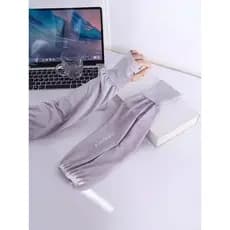 Luvas Anti-Mosquito para pesca, mangas protetoras solares espessadas, seda gelada, mangas Extra longas, mangas masculina