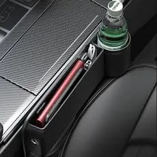 Novo estilo Slot para carro caixa de armazenamento de controle Central com copo de água mestre Co-piloto saco de armazen
