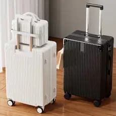 Novo Retro bagagem feminino Universal roda trole caso masculino estudante durável senha caso de viagem grande capacidade