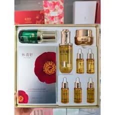 Lin Qingxuan Camélia Essência Óleo 100ml Caixa de Seleção Máscara Firmadora Peptídeo Creme Essência para os Olhos
