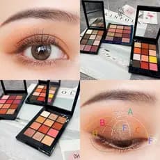 INS Super quente influenciador 12 cores paleta de sombras terra leite chá cor rosa laranja amarelo toranja caramelo cor