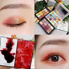 HOLD LIVE Influencer Paleta de sombras de doze cores Red Maple Velvet Ink Sombra perolada fosca Fritillary Azul claro