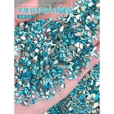 2026 novo estilo Manicure diamante decoração de unhas pequeno influenciador de diamante venda quente plana azul diamante