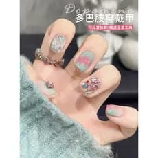 Dopamina usar prego feminino 2026 novo estilo puro artesanal Manicure adesivos High-End nicho clareamento artesanal preg