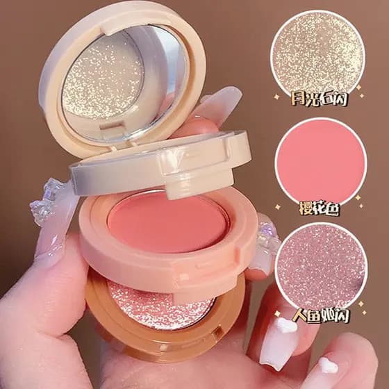 Miss Lara 2025 Pequeno Livro Vermelho Venda Quente Destaque Blush Sombra Tudo-em-Um Prato Cowboy Multiuso Blush Rouge Gi
