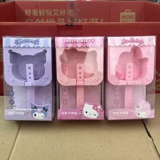 Produto famoso série Sanrio molde de picolé de Silicone bandeja de gelo verão grande cubo de gelo Hello Kitty melodia