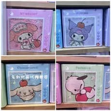 Produto famoso Sanrio Colorido Verão Arte Textura Pintura DIY Conjunto Habilidade Prática Kuromi Melody