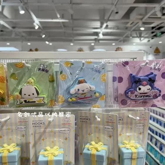 Ímã de geladeira com clipe da série MINISO Sanrio