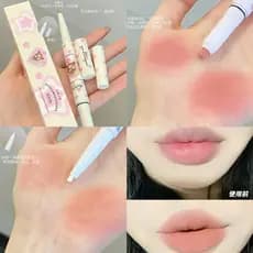 Flor Lolia delineador labial de duas cabeças iniciante estranho beleza Nude fosco Natural lápis labial delineador batom