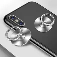 Fivela de anel para celular totalmente metálica, fivela de aço inoxidável para celular, suporte preguiçoso, pasta forte