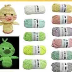 Tricô companheiro fonte fábrica lã luminosa artesanal DIY tricô crochê mão tricô 2mm lã luminosa