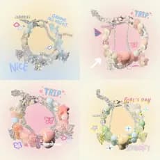 Recomendado pelo proprietário da loja [meia colher de queijo] pulseira diy linda menina cristal frisado namoradas ins co