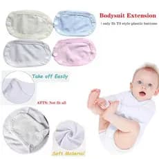 Fivela de plástico T3 macacão extensor bebê macacão estendido almofada de algodão extensor do bebê