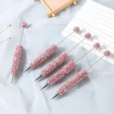 Diy diy caneta de miçangas novo estilo cheio de diamante caneta de miçangas venda quente caneta criativa venda direta ca