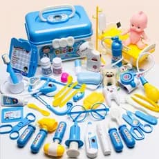 Fábrica médico brinquedo conjunto ferramenta médica estetoscópio crianças jogar casa caixa de armazenamento simulação me