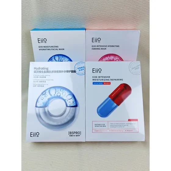 EIIO EIO Máscara Hidratante Elástica Hidratante Tipo Patch Hidratante Reparação Pele Sensível Pode Usar Linhas Finas Des