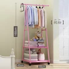 Japão importado cabide chão quarto móvel simples rack de secagem doméstico interior canto cabide rack engrossado
