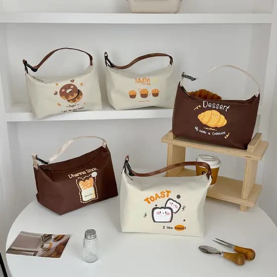 Bolsa de lancheira importada do Japão Bolsa de isolamento térmico portátil Bolsa de lancheira Trabalhador de escritório