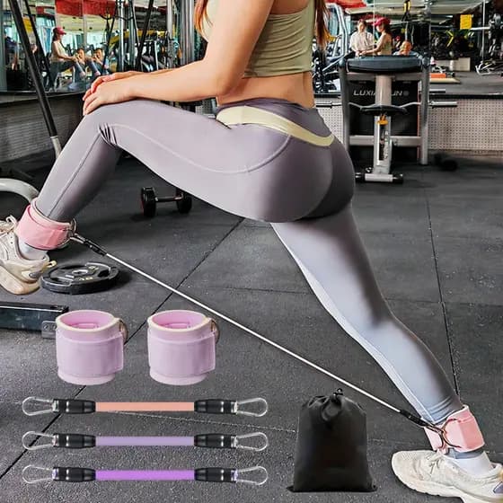 Dispositivo de treinamento de perna pórtico tornozelo fivela corda de Fitness volta Kick cinta treinamento perna treinam