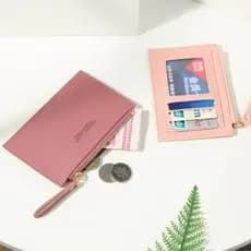 2020 novo estilo carteira titular do cartão senhoras carteira simples moda clássica cor zíper moeda bolsa feminina ins