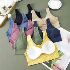 Ombro largo grande U bonito volta esportes colete sem fio sutiã interior Wear de uma peça estilingue tubo superior envol