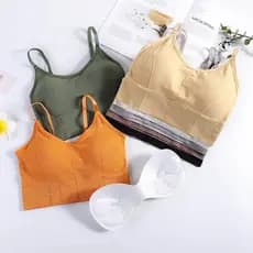 646 influenciador venda quente grande U linda camisola traseira feminina com almofadas no peito Anti-reflexo exterior us