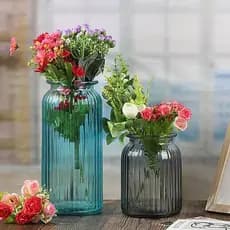 Enfeites de decoração para casa vaso de vidro criativo fortuna bambu transparente hidropônico grande vaso de flores padr