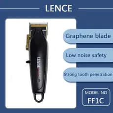 LENCE LENCE-FF1C-B-1 Máquina de cortar cabelo elétrica profissional Cabeça de óleo Máquina de cortar cabelo Salão de bel