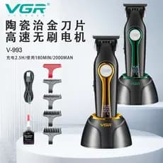 VGR993 Cross-Border novo estilo máquina de cortar cabelo elétrica casa salão de beleza masculino cabeça de óleo escultur