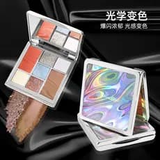 Nova paleta de sombras Xunfeit camaleão Xia Dada Co-marca estroboscópio óptico rico destaque reparação novato abrangente