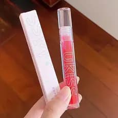Ukiss óleo labial transparente brilho labial espelho brilho de água brilho labial óleo brilhante brilho labial Dudu vidr