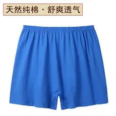 Tamanho grande roupa interior de algodão puro gordo 100kg Boxer masculino 5X idosos de meia-idade mais gordura Extra lar