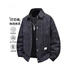 Jaqueta solta masculina de veludo primavera outono jaqueta de lapela na moda masculina All-Match jaqueta Casual camisa