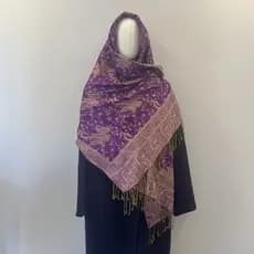 2025 novo estilo Jacquard caju flor borla cachecol macio respirável outono inverno All-Match senhoras xale S