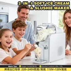 110V220V padrão europeu palha lamacenta máquina de derretimento de neve doméstico comercial fabricante de sorvete slushy