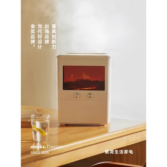 Olayks Umidificador de tempo instantâneo para quarto doméstico, tom de luz, mulheres grávidas, bebê, sala de estar, ar c