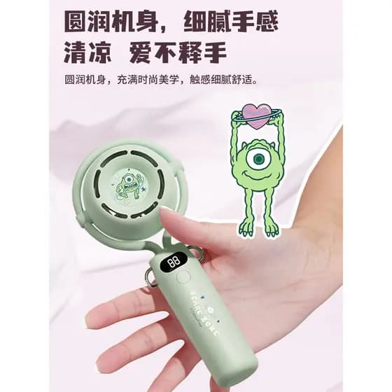 Disney portátil pequeno ventilador crianças prático bonito presentes de aniversário para meninas amigos namoradas estuda