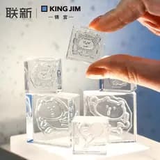 [Kelita Segunda Bomba] Japão kingjim kingjim Selo de Gelo Transparente naomao Mini Manual de Marca Co Cristal Transparen