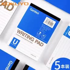 5 livros KOKUYO Watanabe Álbum de recortes virado A6 Tiro em papel Alunos universitários usam exame de admissão de pós-g