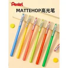 Japão Pentel Pentel Marcador Matte Color Highlighter mattehop Preto Cartão Desenho Papel Preto Especialista Arte Estudan